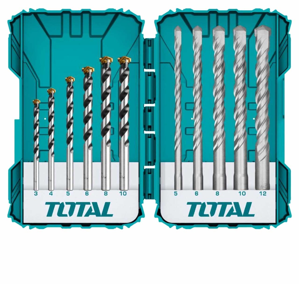 11 PCS Concret and hammer drill bits set