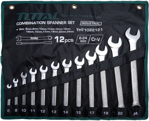 [THT1022121] 12 Pcs combination spanner set